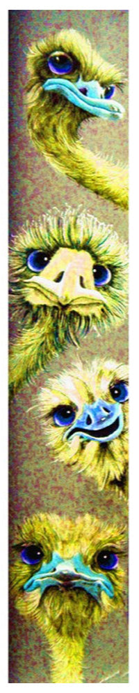 FAMILY OF YELLOW OSTRICHES - Full Drill Diamond Painting - 20cm x 110cm