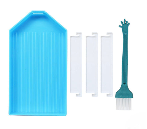 LARGE Multi Compartment Diamond Painting Tray with Open/Shut Spout