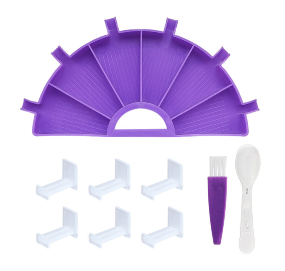 SEMI-CIRCLE Multi Section Tray with Individual Spouts and Stoppers