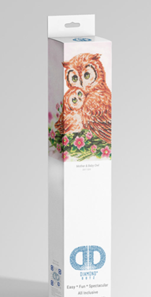 MOTHER & BABY OWL - DIAMOND DOTZ Intermediate Kit