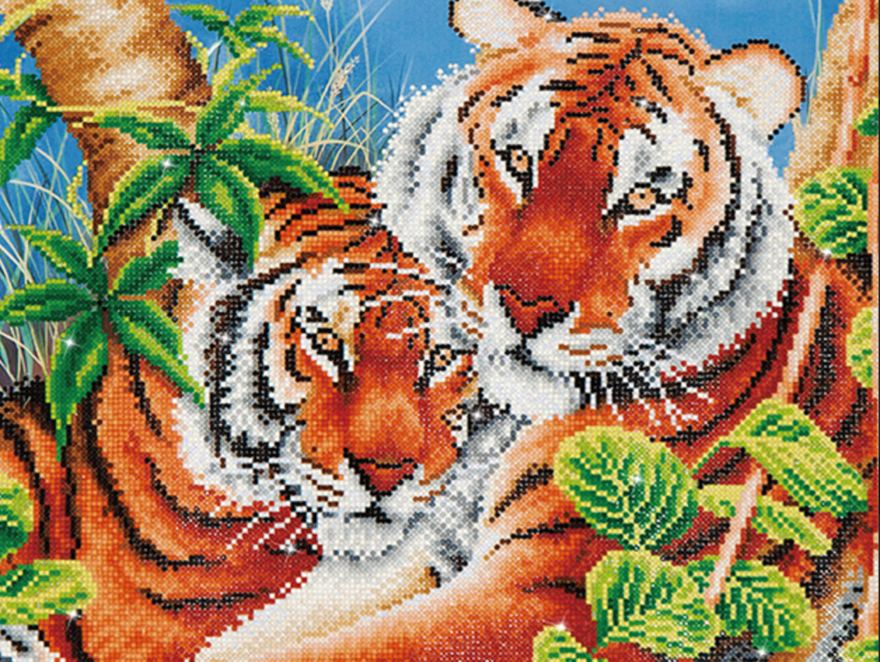 TENDER TIGERS - DIAMOND DOTZ Intermediate Kit