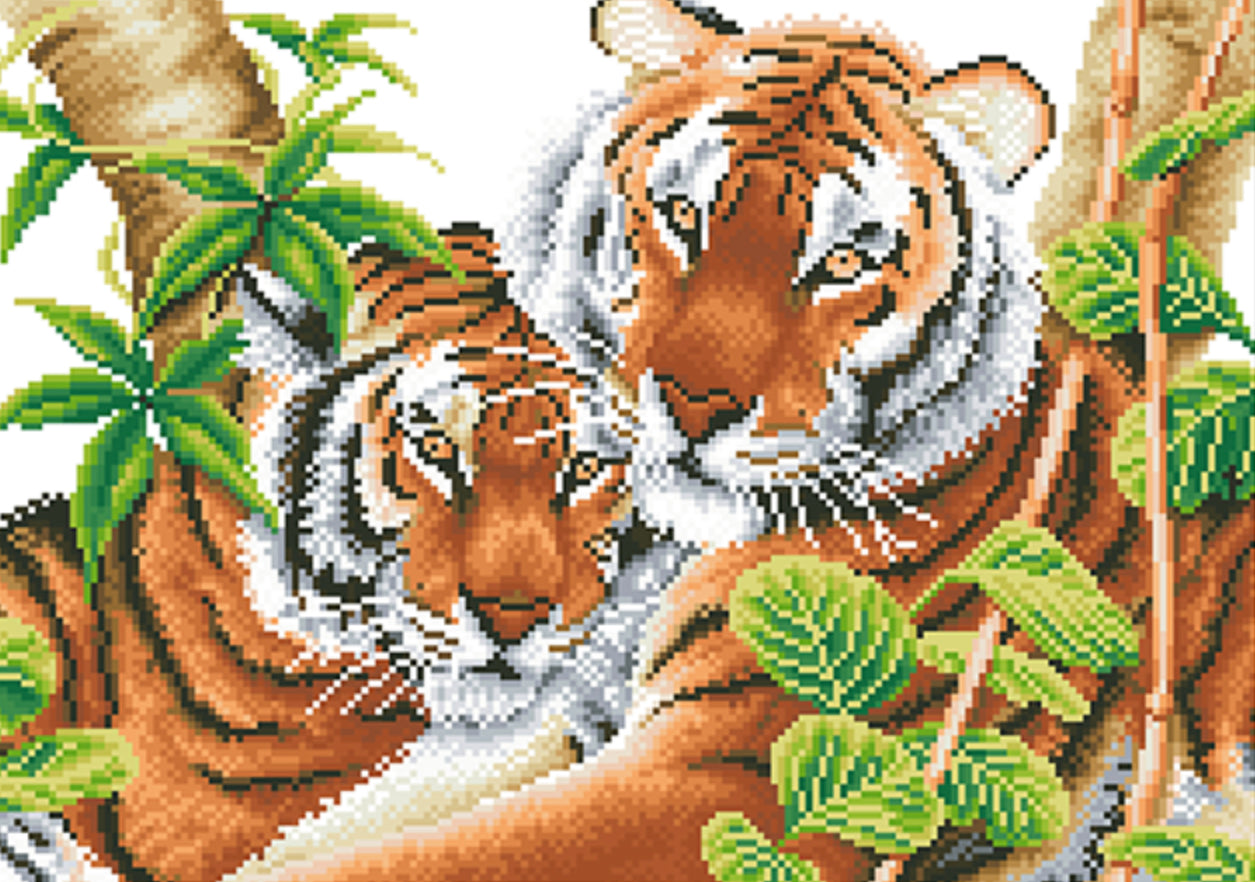 TENDER TIGERS - DIAMOND DOTZ Intermediate Kit