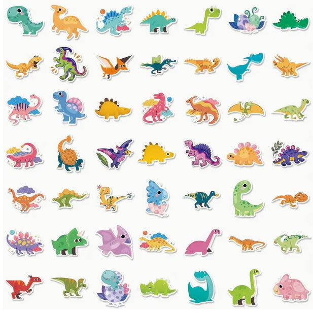 50pc DINOSAUR Stickers