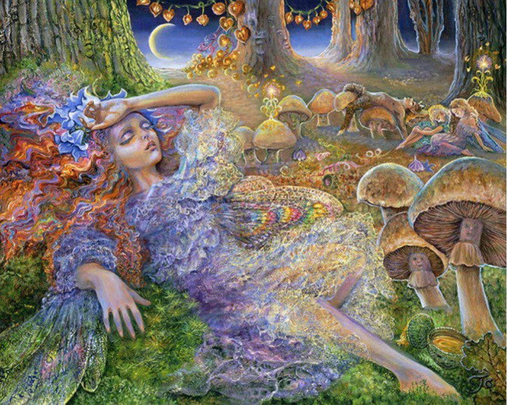 ABSTRACT ART FAIRY GARDEN - 5D Diamond Painting - 45cm x 35cm