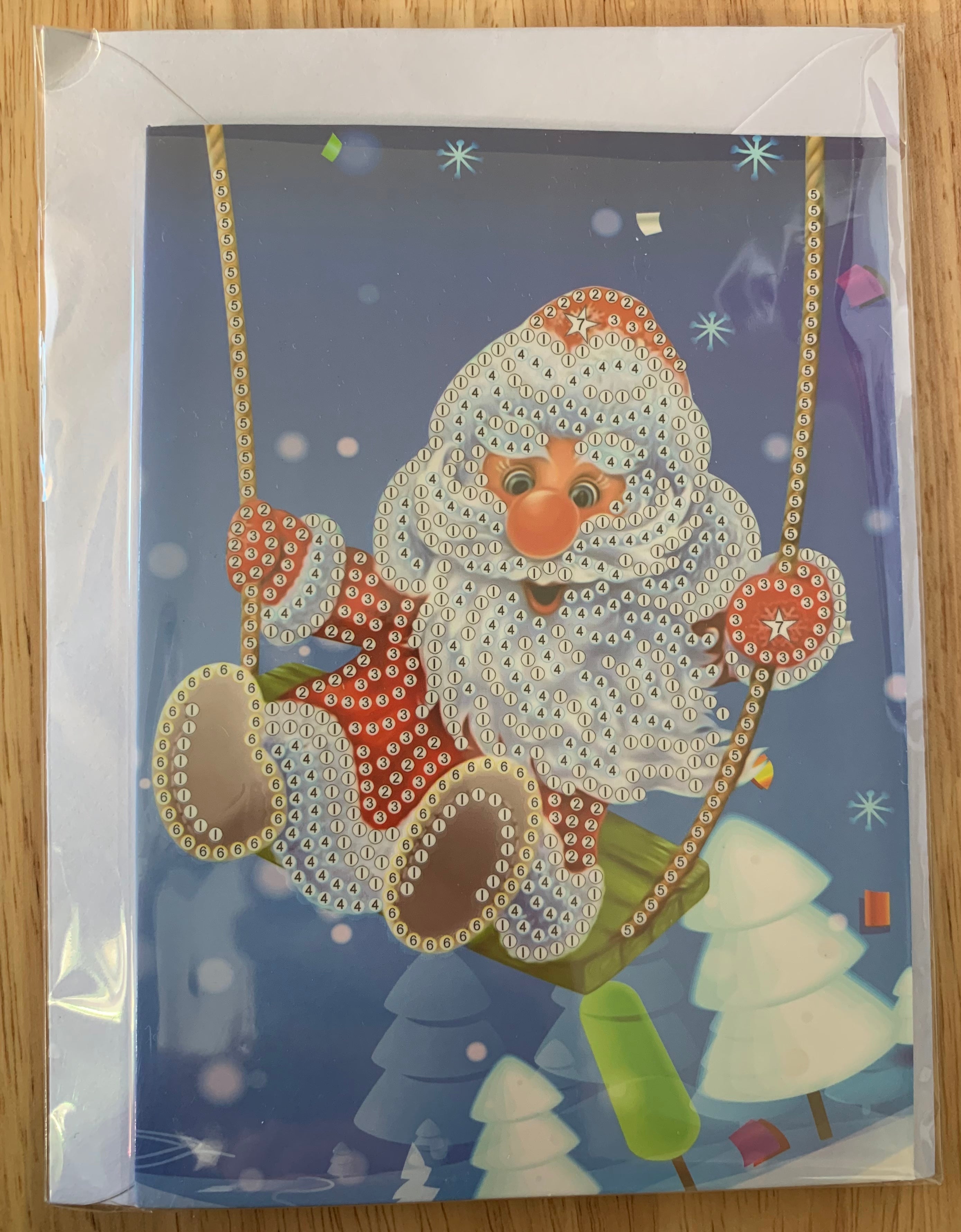 Special Drill Crystal Rhinestone CHRISTMAS CARD