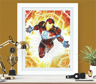 Diamond Dotz - Marvel - IRON MAB BLAST OFF (42cm x 53cm)
