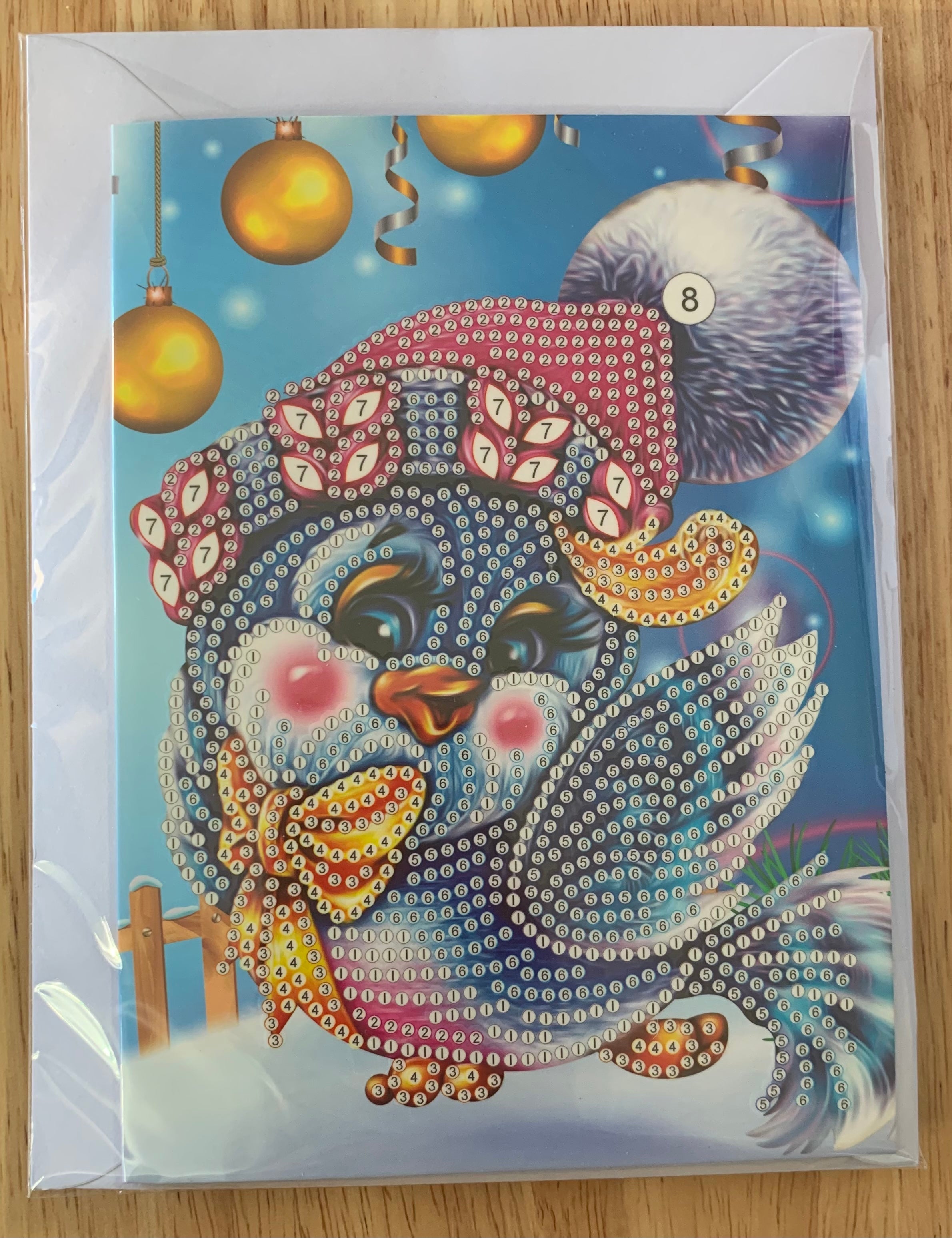 Special Drill Crystal Rhinestone CHRISTMAS CARD