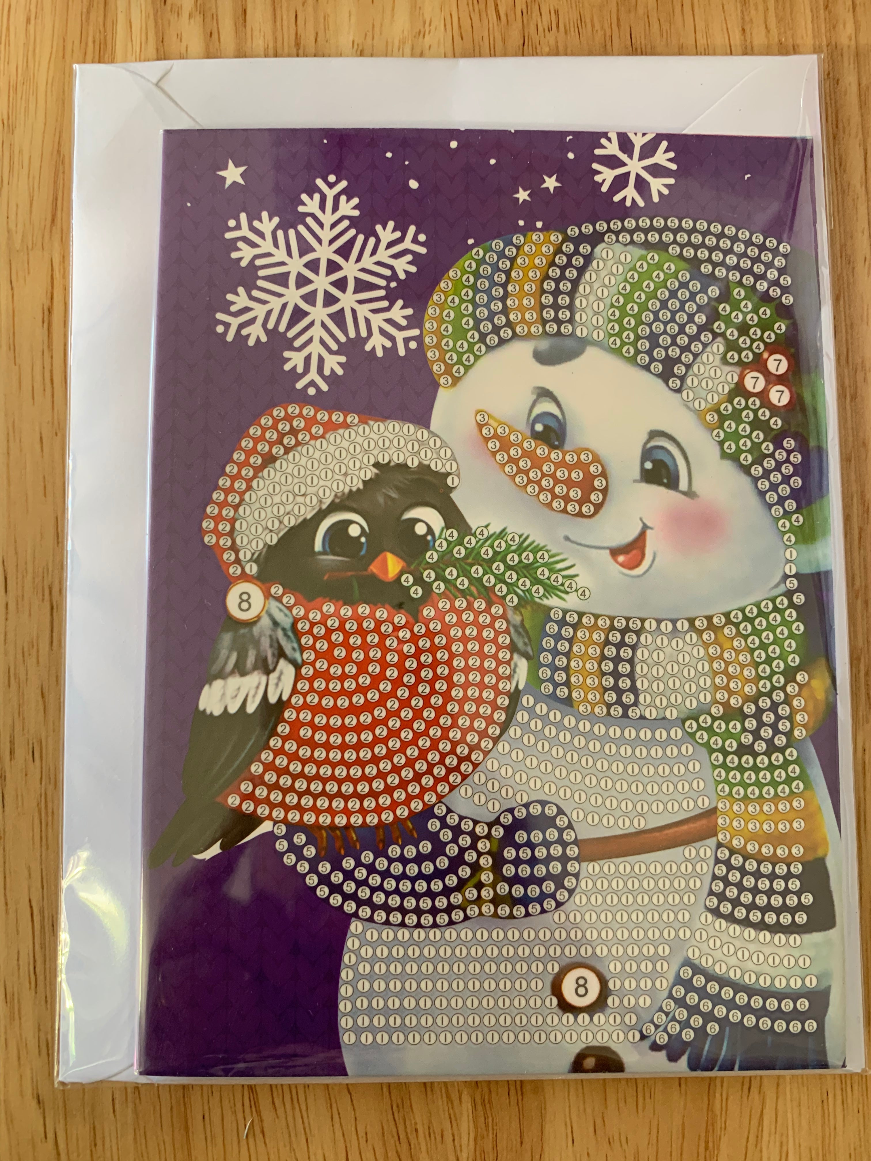 Special Drill Crystal Rhinestone CHRISTMAS CARD