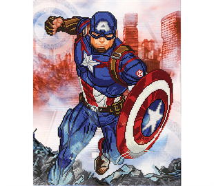 Diamond Dotz - Marvel - CAP IN ACTION (42cm x 53cm)