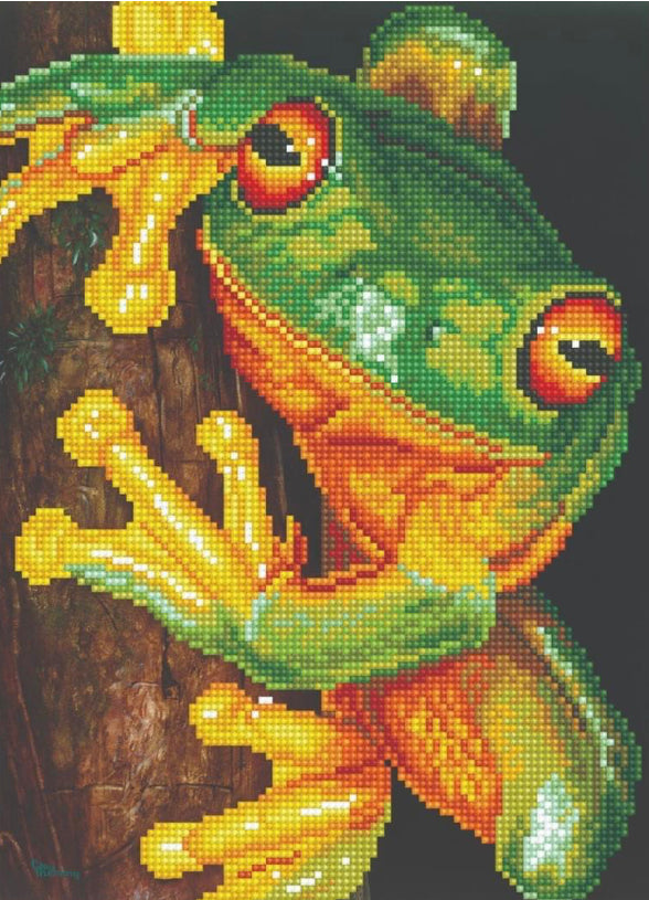 GREEN TREE FROG - DIAMOND DOTZ Kit (Intermediate)