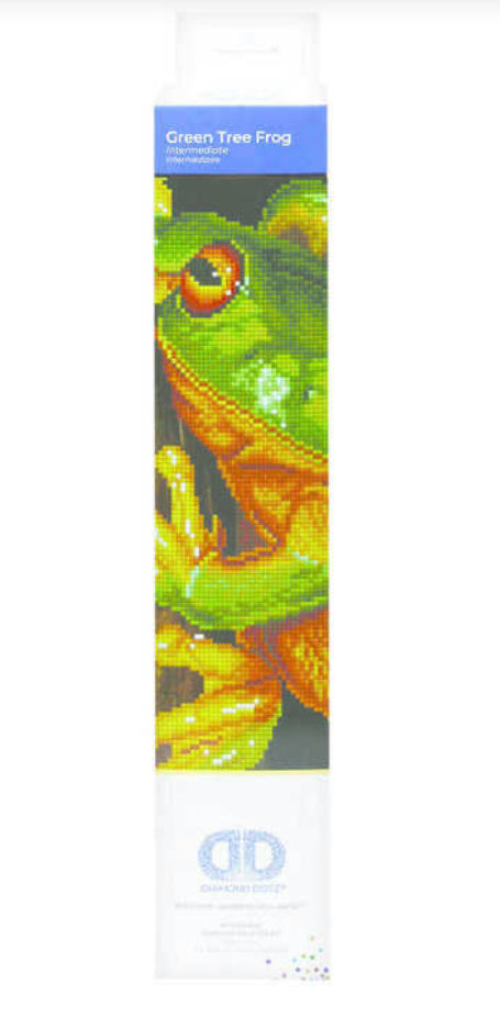 GREEN TREE FROG - DIAMOND DOTZ Kit (Intermediate)