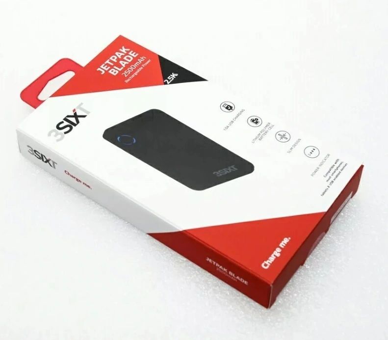 JetPak Blade 2500mAh Portable Rechargeable Power Bank