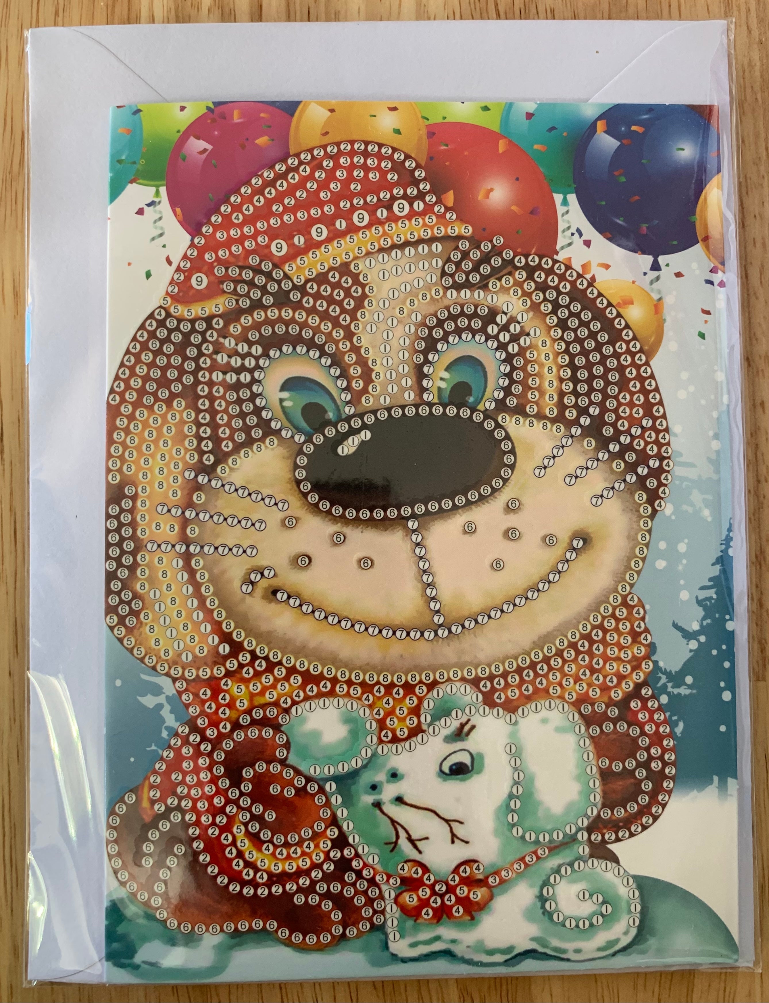 Special Drill Crystal Rhinestone CHRISTMAS CARD