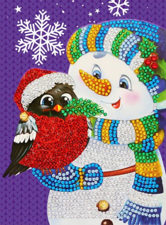Special Drill Crystal Rhinestone CHRISTMAS CARD