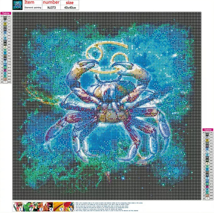 CANCER - ZODIAC CONSTELLATION STAR SIGN - Full Drill Diamond Painting - 30cm x 30cm