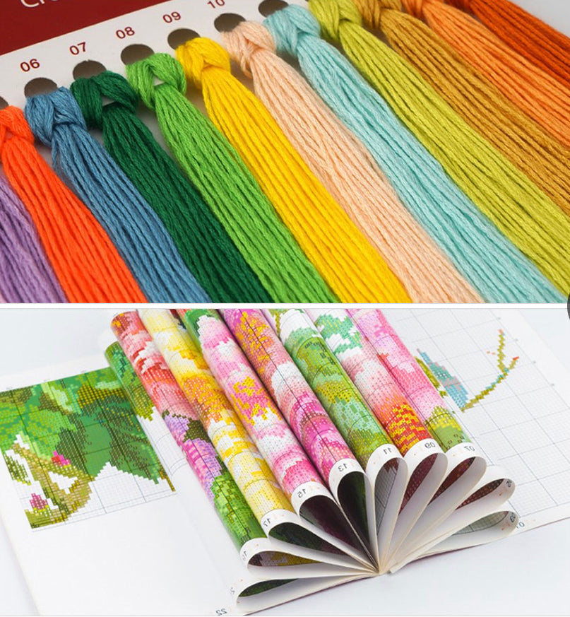 THE DOG WITH A SCARF 14ct Printed Cross Stitch Kit