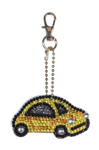 Set of 5 CARS - Diamond Painting Key Rings