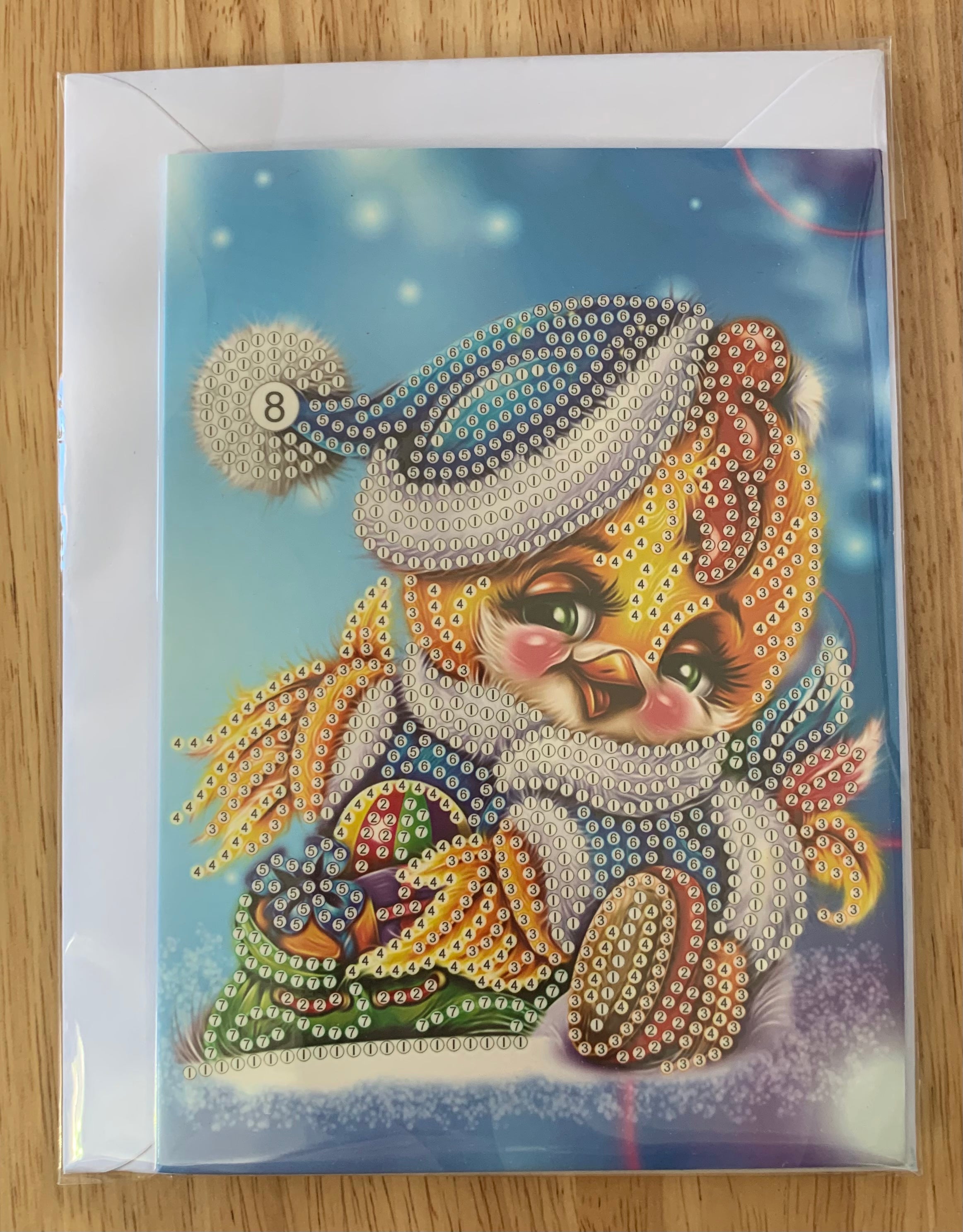 Special Drill Crystal Rhinestone CHRISTMAS CARD