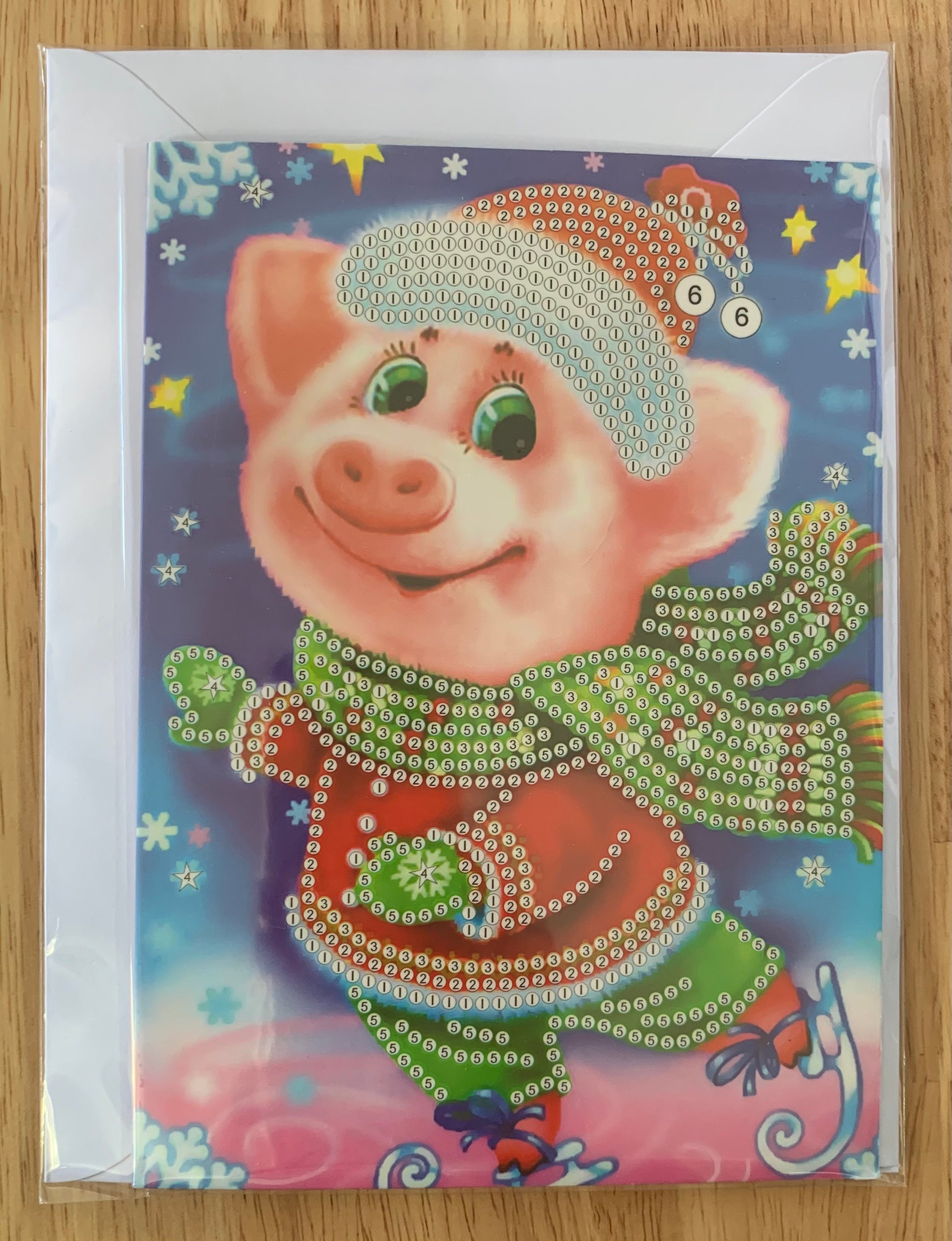 Special Drill Crystal Rhinestone CHRISTMAS CARD