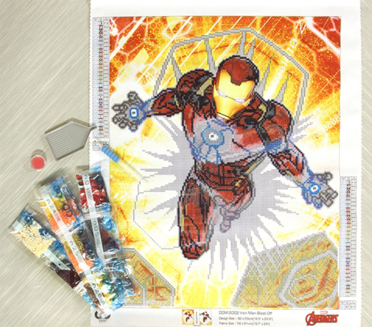 Diamond Dotz - Marvel - IRON MAB BLAST OFF (42cm x 53cm)