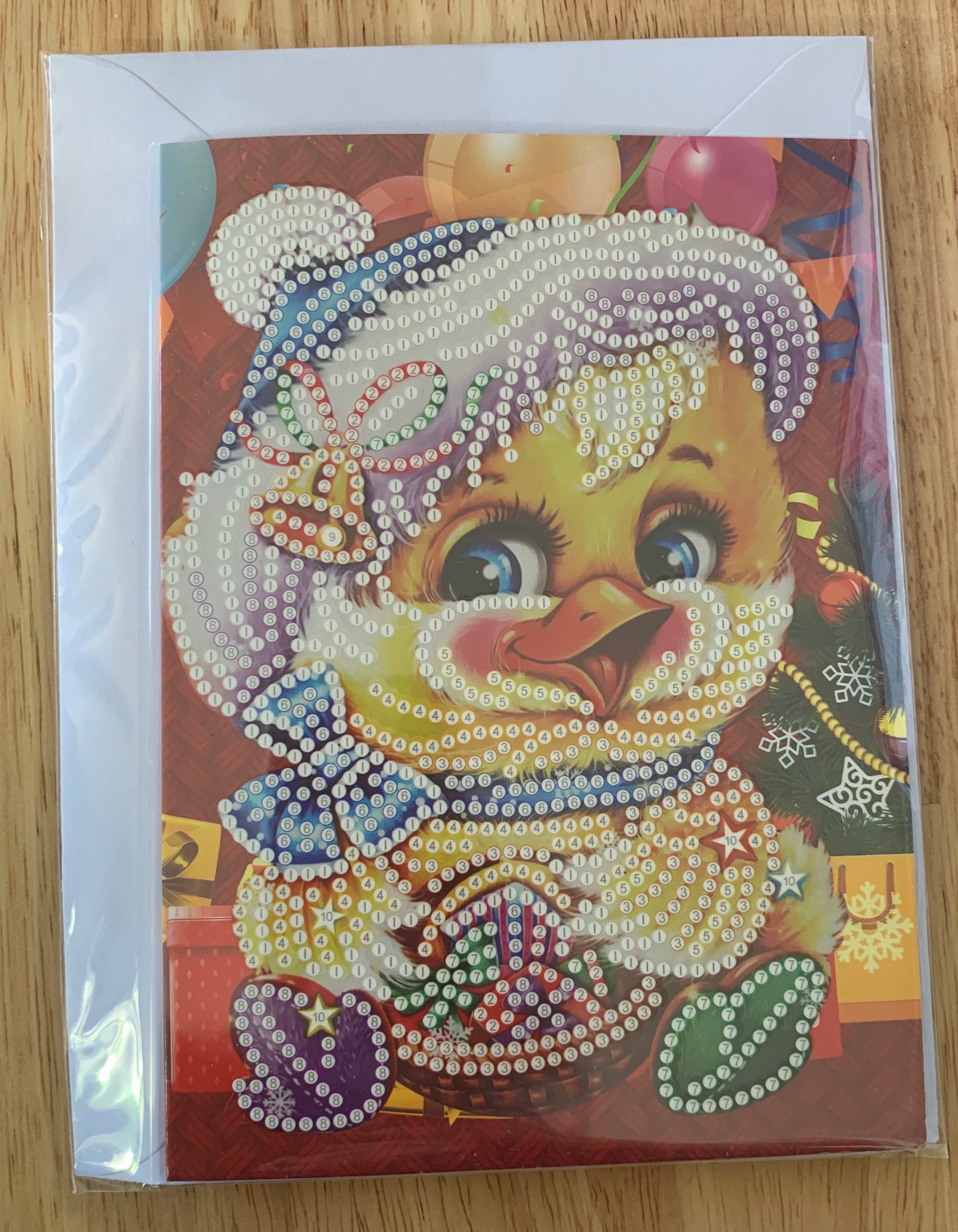 Special Drill Crystal Rhinestone CHRISTMAS CARD
