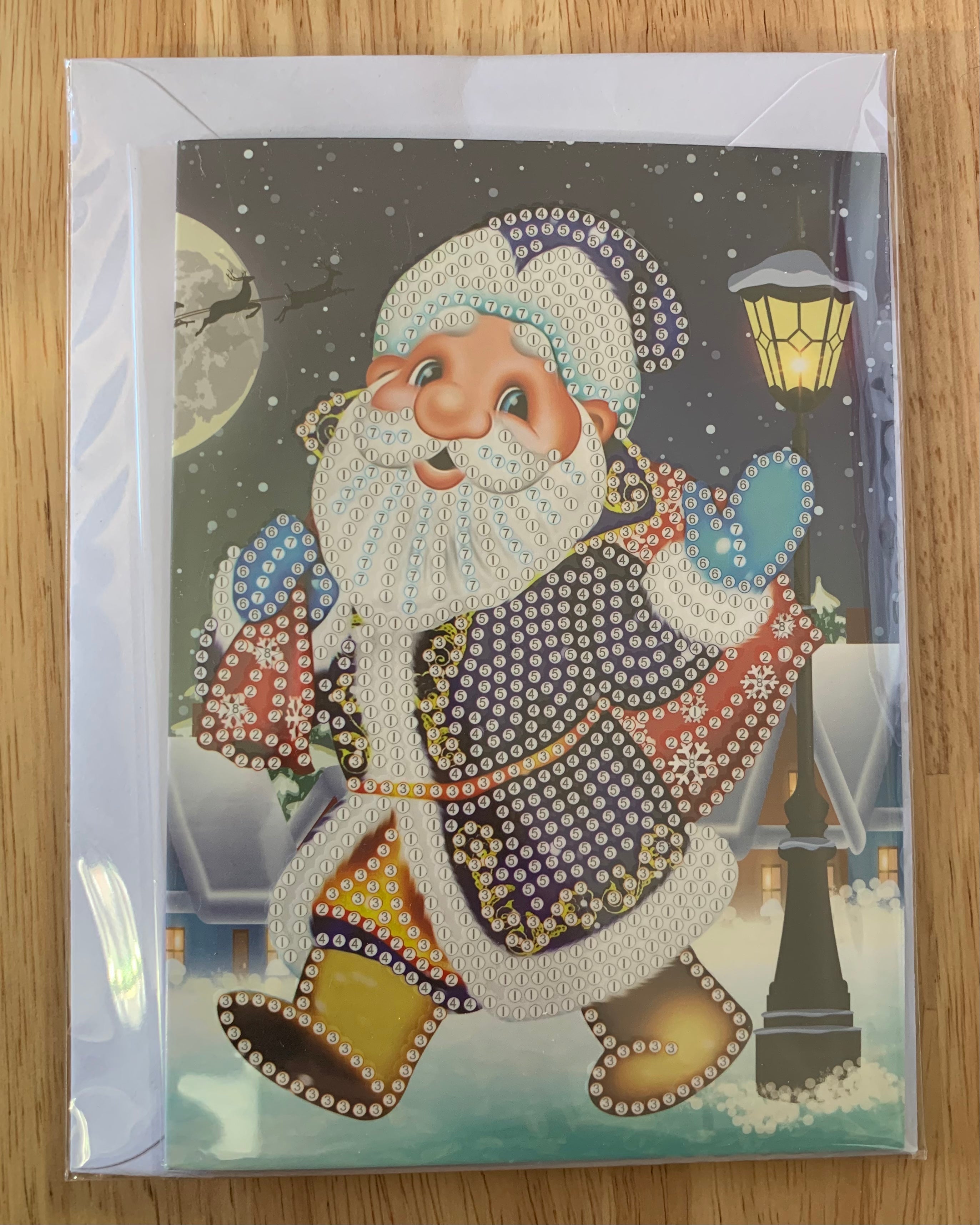 Special Drill Crystal Rhinestone CHRISTMAS CARD