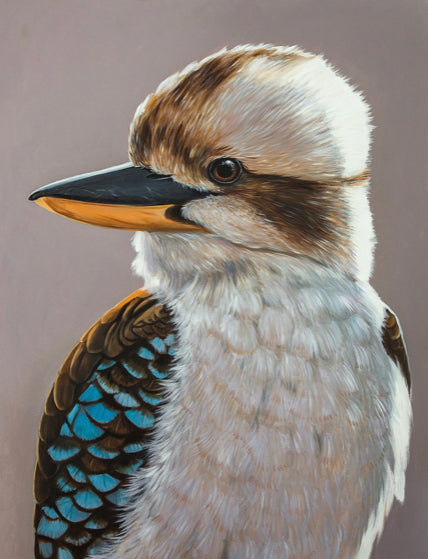 BLUE WINGED KOOKABURRA - Full Drill Diamond Painting - 30cms x 40cms
