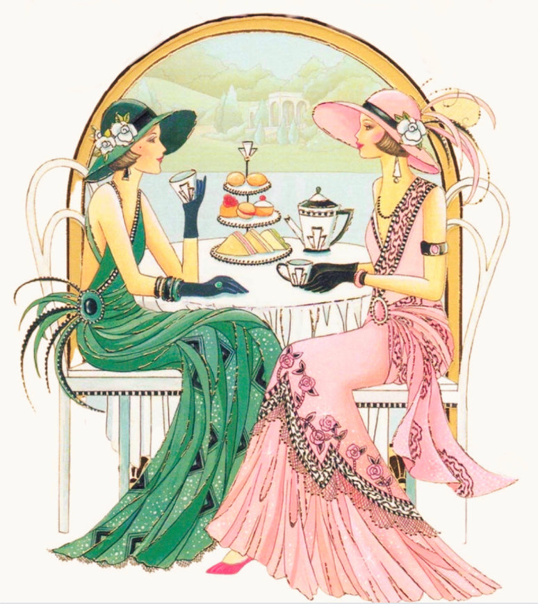 LADIES HIGH TEA  - Full Drill Diamond Painting - 40cms x 50cm