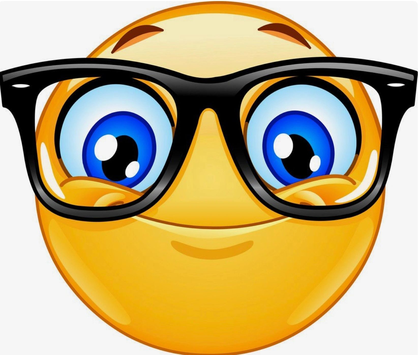 BRIGHT EYED EMOJI WEARING GLASSES - Full Round Drill Diamond Painting  - 20cm x 20cm (Great for Beginners/Children)