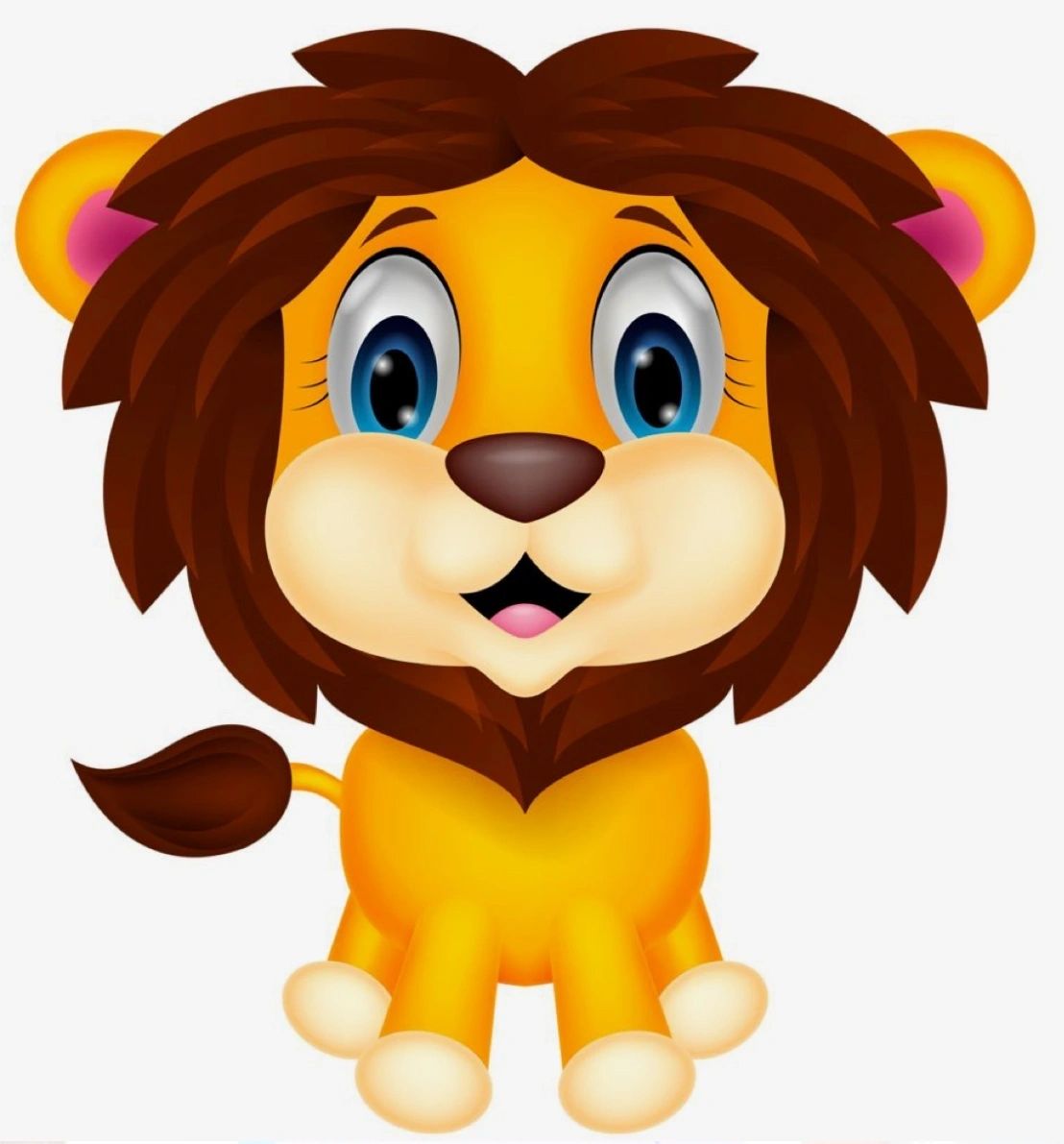 CUTE LION - Full ROUND Drill - 20cms x 20cms