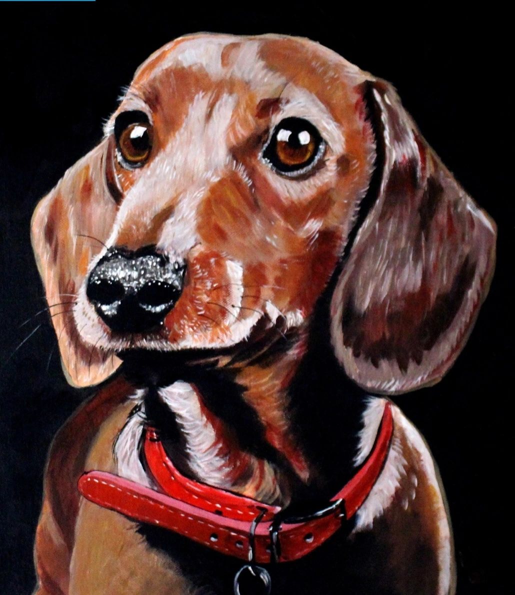CHOCOLATE DACHSHUND - FULL Drill Diamond Painting - 30cm x 40cm