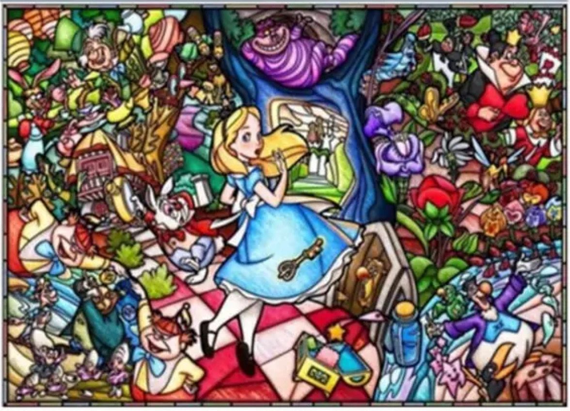 MOSAIC ALICE IN WONDERLAND - Full Drill Diamond Painting - 30cm x 40cm