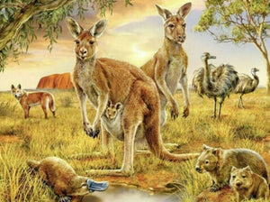 AUSSIE OUTBACK ANIMALS - Full Drill Diamond Painting - 65cm x 45cm
