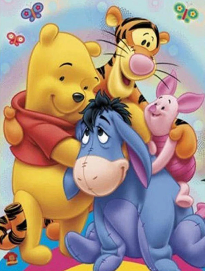 WINNIE THE POOH & CREW - Full Drill Diamond Painting - 35cm x 45cm