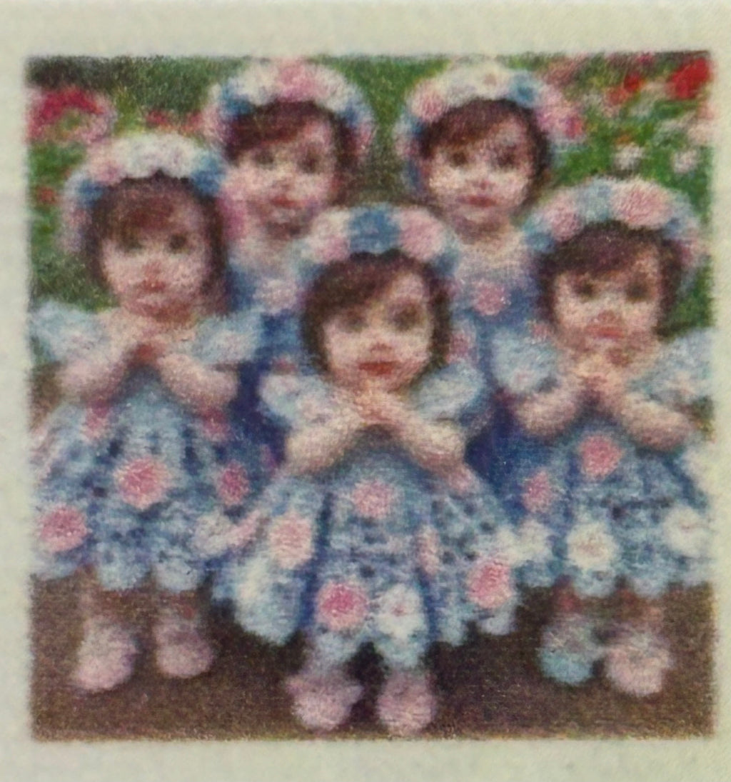 5 LITTLE FLOWER GIRLS - Full Drill Diamond Painting - 20cm x 20cm