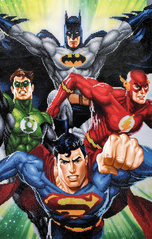 Diamond Dotz - Justice League - FEARSOME FOUR (57cm x 87cm)