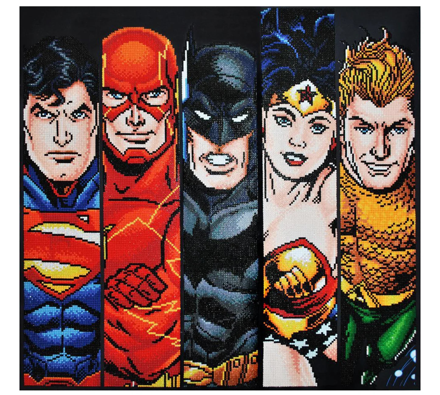 Diamond Dotz - Justice League - FABULOUS FIVE (65cm x 62cm)