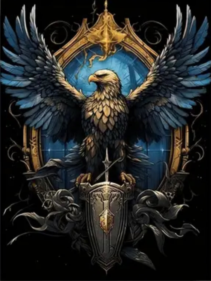 Set of 4 HOGWARTZ HOUSE EMBLEMS - Full Drill Diamond Painting - 25cm x 35cm