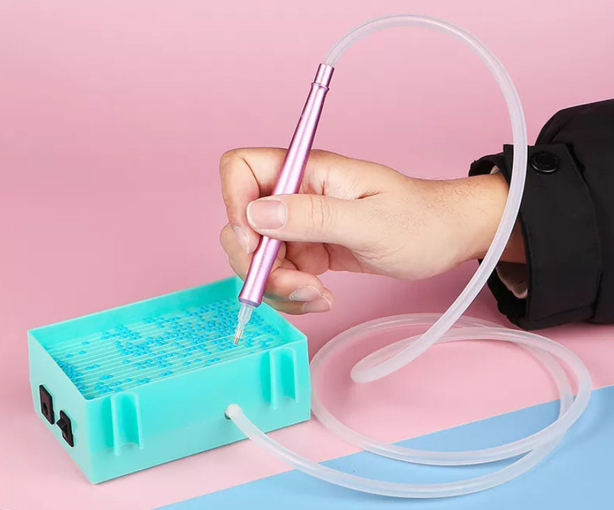Electric Pick-Up Diamond Suction Tool Portable Vacuum Diamond Painting Pen Kit