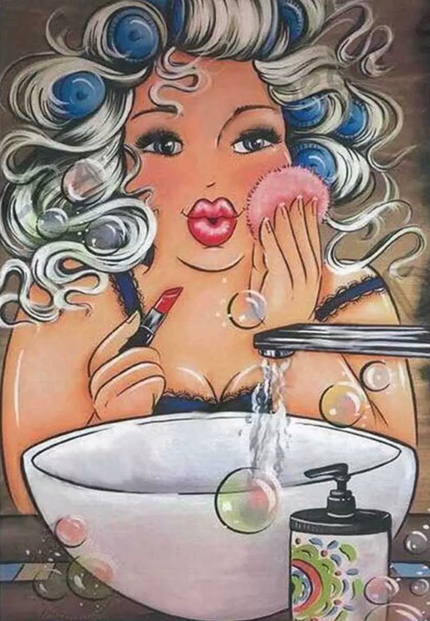 MAKE-UP TIME - Full Drill Diamond Painting - 25cm x 35cm