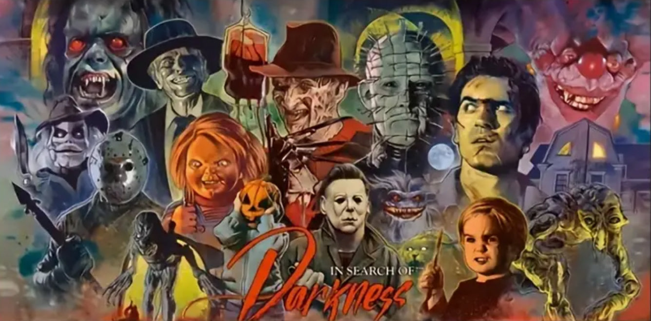 HORROR MOVIE CHARACTERS IN SEARCH OF DARKNESS - Full Drill Diamond Painting - 70cm x 40cm