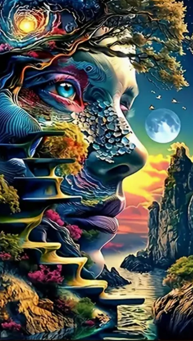 THE FACE OF NATURE - Full Drill Diamond Painting - 40cm x 70cm