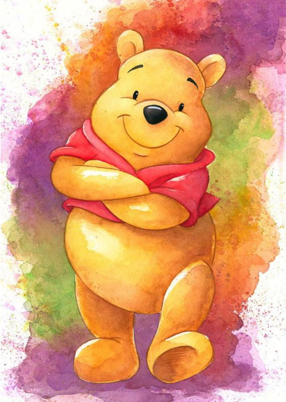 WATERCOLOUR CARTOON BEAR - 5D Diamond Painting - 30cm x 40cm