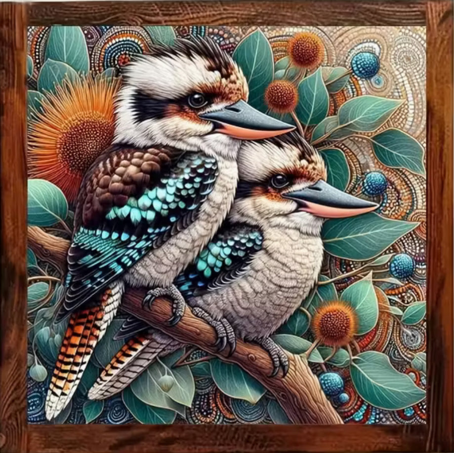 AUSTRALIAN KOOKABURRA - Full Drill Diamond Painting - 40cm x 40cm