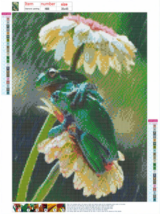 FROGS SHELTERING FROM THE RAIN - Full Drill Diamond Painting - 30cm x 40cm (Copy)