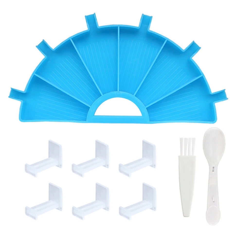 SEMI-CIRCLE Multi Section Tray with Individual Spouts and Stoppers