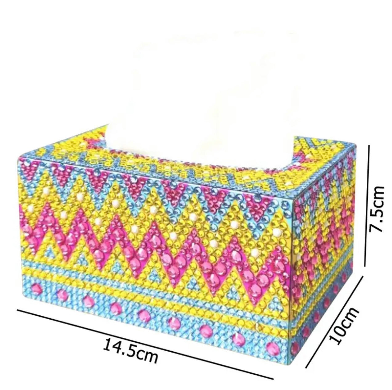 ZIG ZAG Diamond Painting Tissue Box