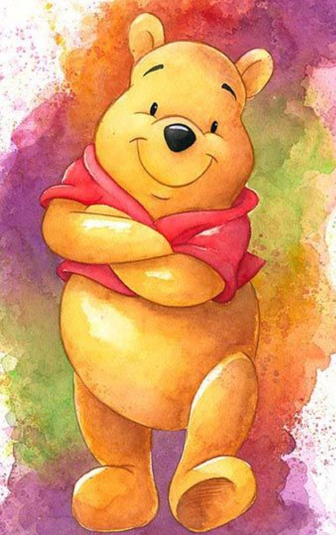 WATERCOLOUR CARTOON BEAR - 5D Diamond Painting - 30cm x 40cm