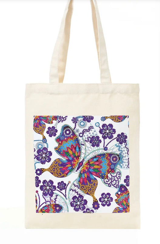 BUTTERFLY - Special Drill Diamond Painting Tote Bag