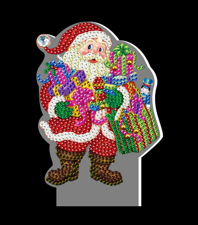 SANTA CLAUS Diamond painting Lamp / Night Light.